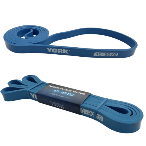 Резинка для фитнеса  York 10-20 кг голубой #Y-80501 - фото №3